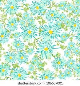 Vector seamless floral background