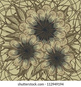 vector seamless floral background