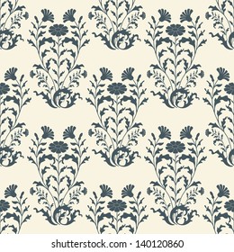Vector Seamless Floral Background