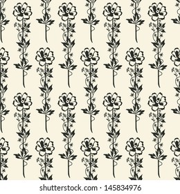 Vector Seamless Floral Background