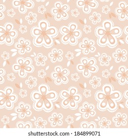 Vector seamless floral background