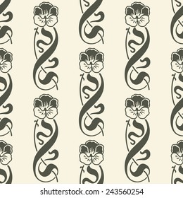 Vector Seamless Floral Background