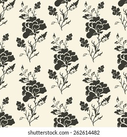 Vector seamless floral background