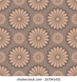 Vector seamless floral background