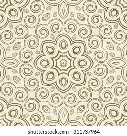 Vector seamless floral background.
