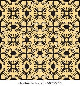 vector seamless floral background