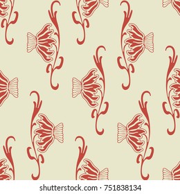 Vector Seamless Floral Background
