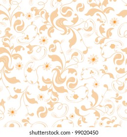 Vector seamless floral background