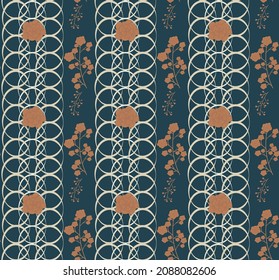 Vector seamless floral background. Elegant modern colors.