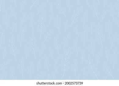 Vector seamless floral background - hand drawn delicate pattern. Painting texture.