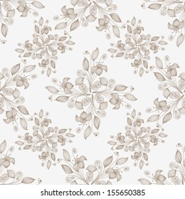 Vector Seamless floral background Illustration