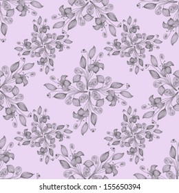 Vector Seamless floral background Illustration