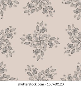 Vector Seamless floral background Illustration