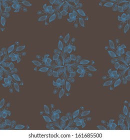Vector Seamless floral background Illustration
