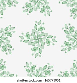 Vector Seamless floral background Illustration