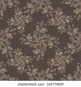 Vector Seamless floral background Illustration
