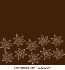 Vector seamless floral background with indian ornament. Lace pattern for invitation or greeting card