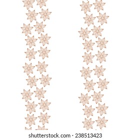Vector seamless floral background with indian ornament. Lace pattern for invitation or greeting card