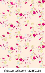 Vector of Seamless Floral Background pattern