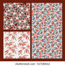 Vector seamless floral background. Pattern for design, brochures, wrapping. Eps10
