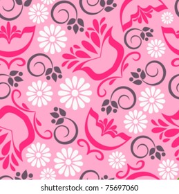 Vector seamless floral background/ pattern
