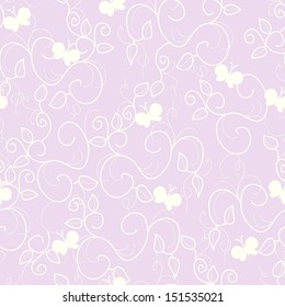 vector seamless floral background for your design