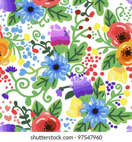 vector seamless floral beautiful texture
