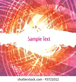 Vector seamless floral colorful background