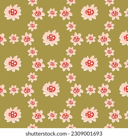 Vector sin fisuras de color floral. Patrón botánico en estilo moderno y moderno. 