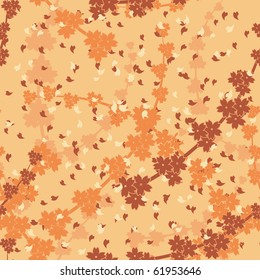 vector seamless floral composition in pastel colors