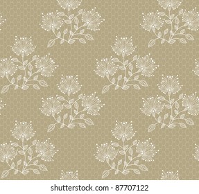 vector seamless floral decorative abstract background
