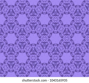 Vector seamless floral geometric pattern. Abstract stylish background for Modern graphic design.