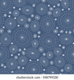 Vector seamless floral geometric pattern. Vintage background. Fabric, Scrapbooking