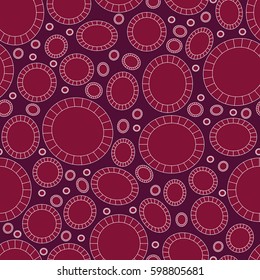 Vector seamless floral geometric pattern. Vintage background. Fabric, Scrapbooking