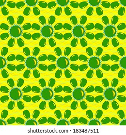 Vector seamless floral illustration
