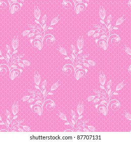 vector seamless floral lace decorative abstract background