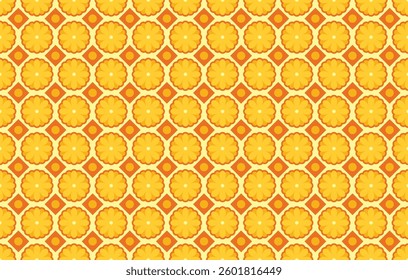 Vector seamless floral mosaic pattern. floral geometry pattern with solid color. Suitable for backgrounds, gift wrapping, book covers, presentations