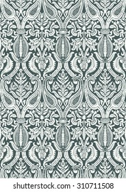 Vector seamless floral old damask pattern for wedding invitation, vintage floral abstract background grunge vector, floral grunge background vector, foliage pattern old, oriental damask vector, leaf 