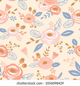 Vector seamless floral pattern