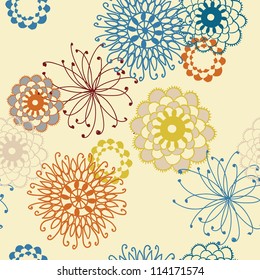 vector seamless floral pattern