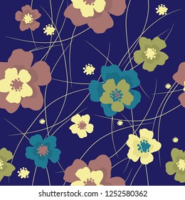 vector seamless floral pattern 