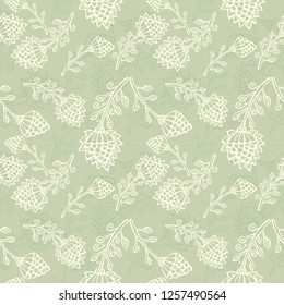 Vector seamless floral pattern