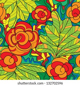 vector seamless floral pattern