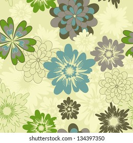 vector seamless floral pattern