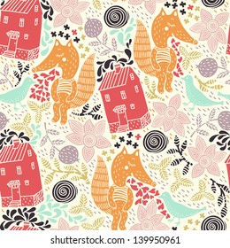 vector seamless floral pattern
