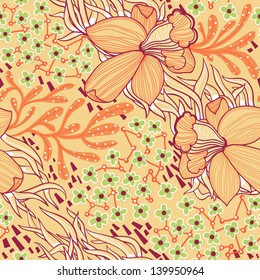 vector seamless floral pattern