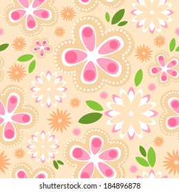 Vector seamless floral pattern