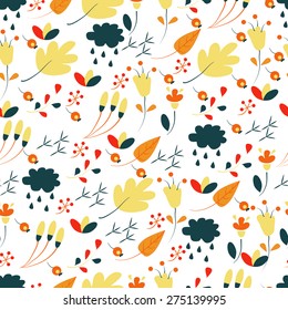 Vector seamless floral pattern