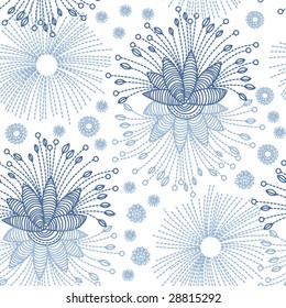 Vector seamless floral pattern