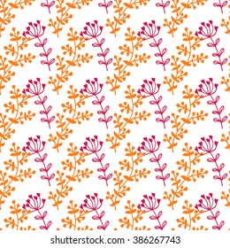 Vector seamless floral pattern.